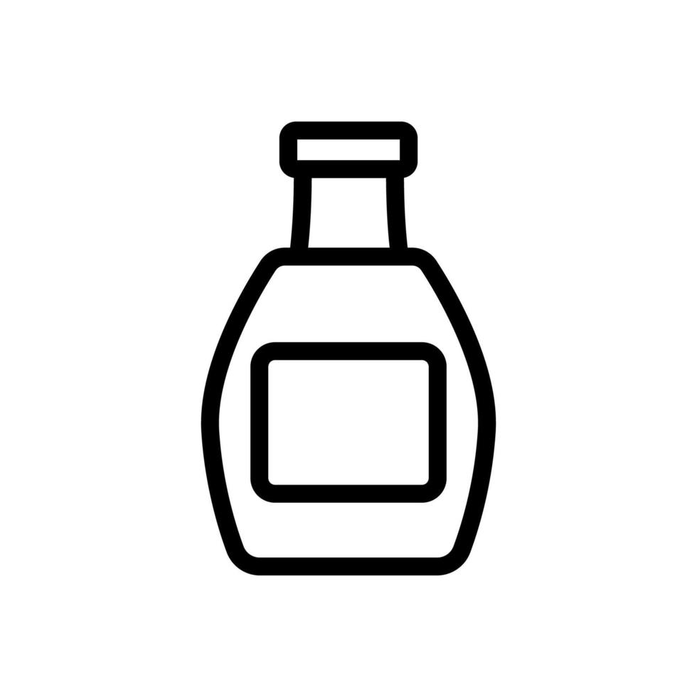 jar with ketchup and label icon vector outline illustration