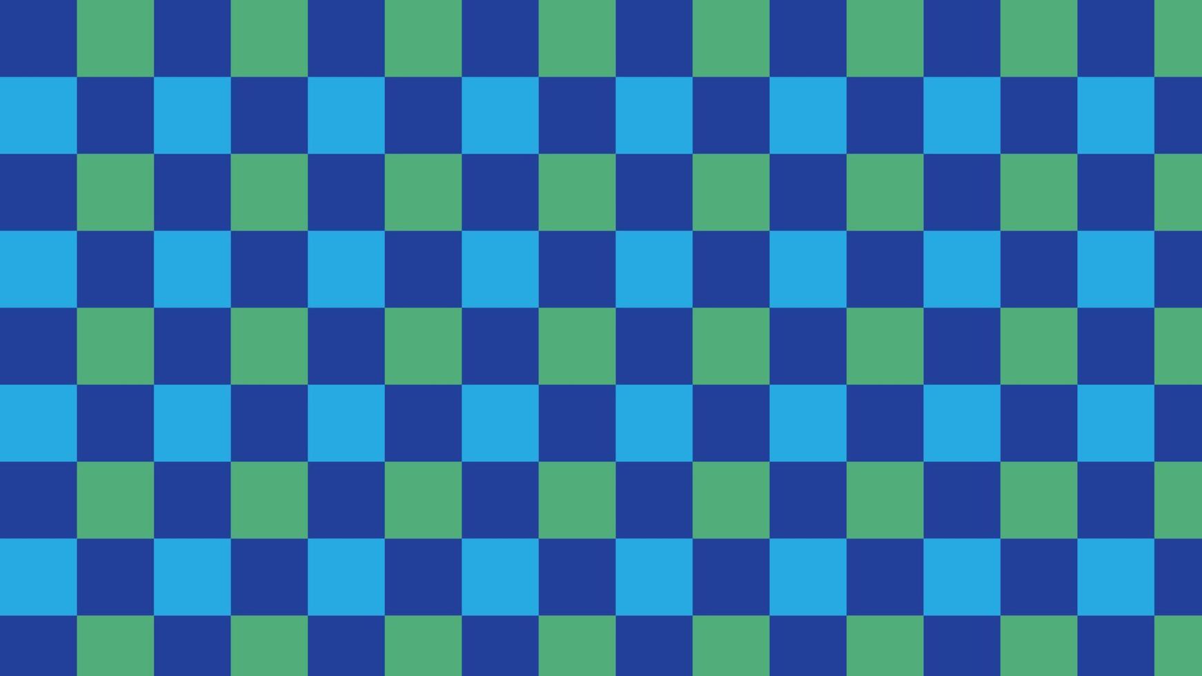 green and blue checkers, gingham, plaid, checkerboard wallpaper illustration, perfect for wallpaper, backdrop, postcard, background vector
