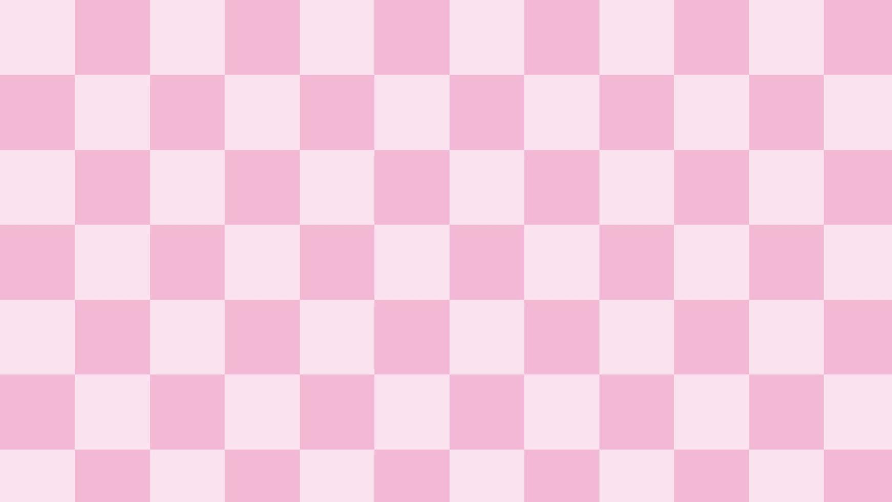 damas rosas estéticas, guinga, tela escocesa, ilustración de papel tapiz de tablero de ajedrez, perfecto para papel tapiz, telón de fondo, postal, fondo vector