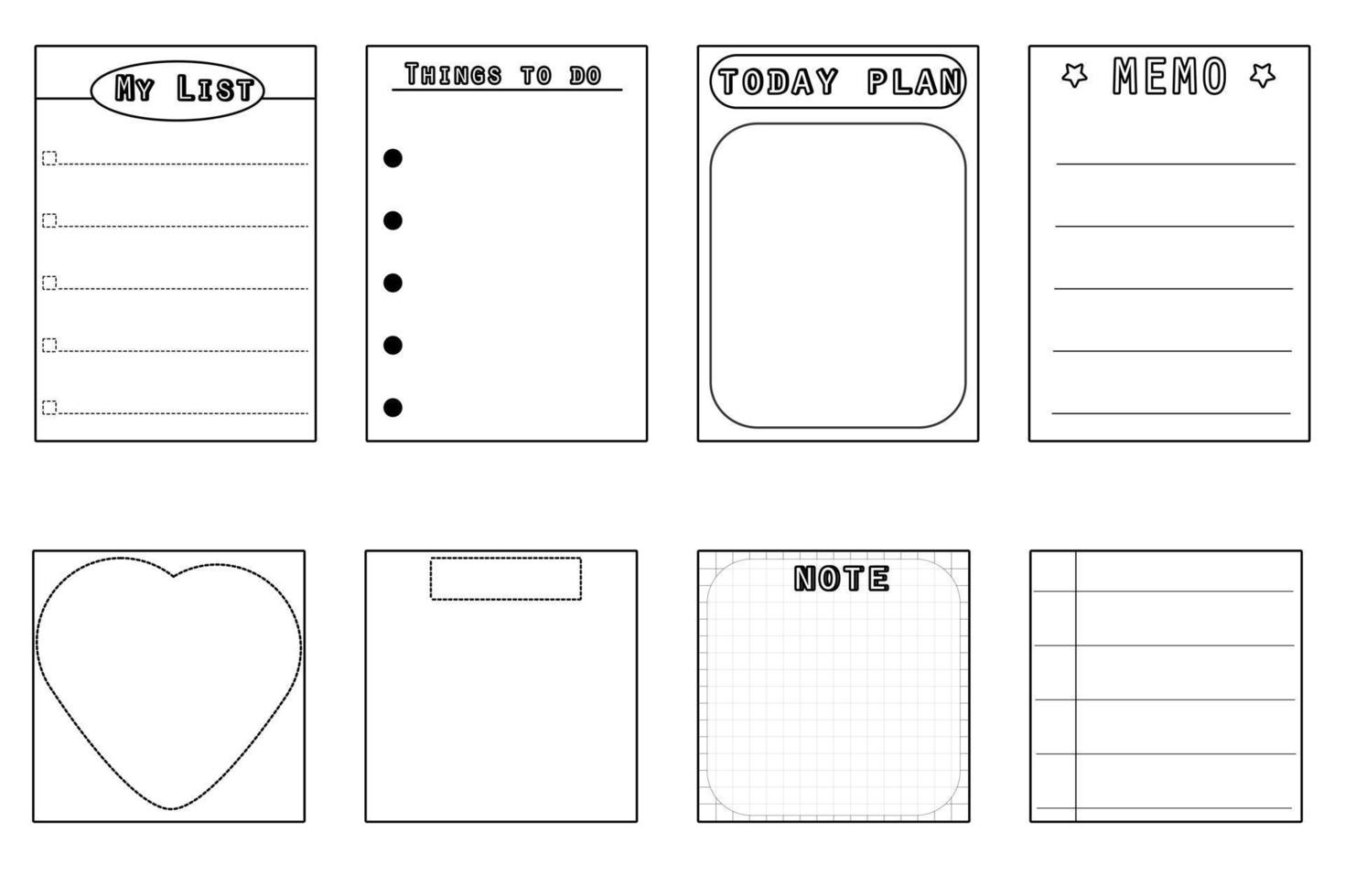 Pin on Free Download Planner, Memo, Notes