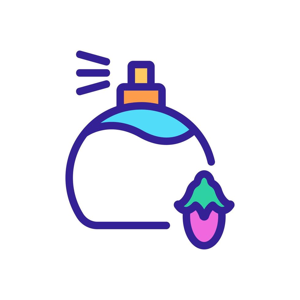 jojoba perfume bottle icon vector outline illustration