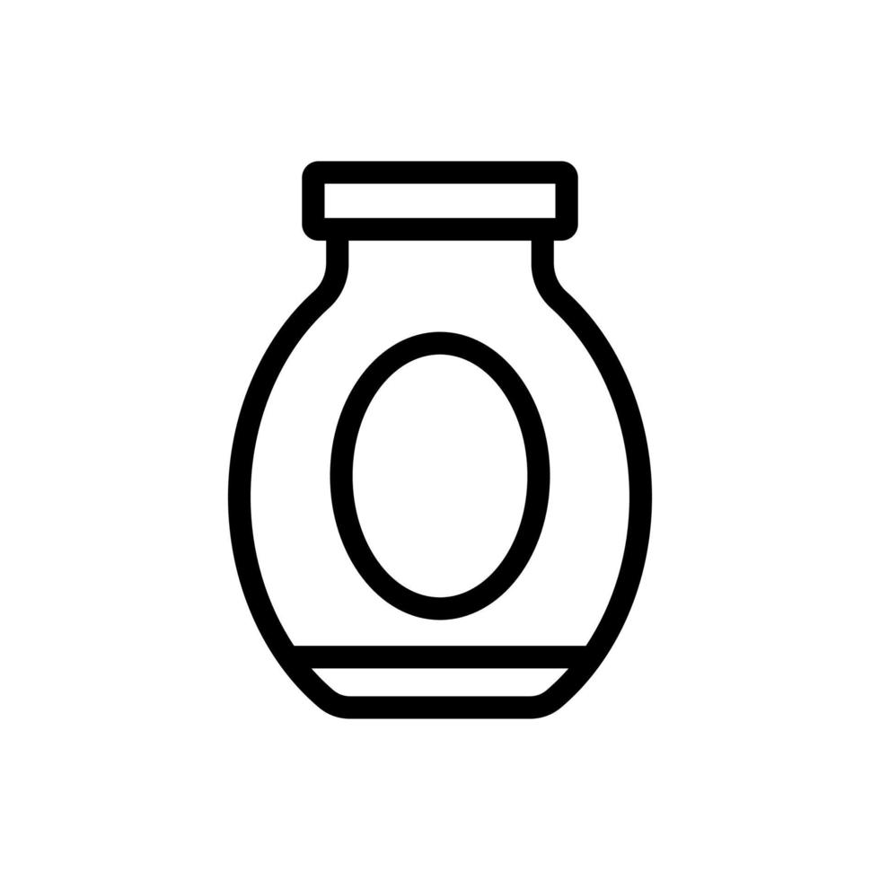 jar of tomatoes icon vector outline illustration