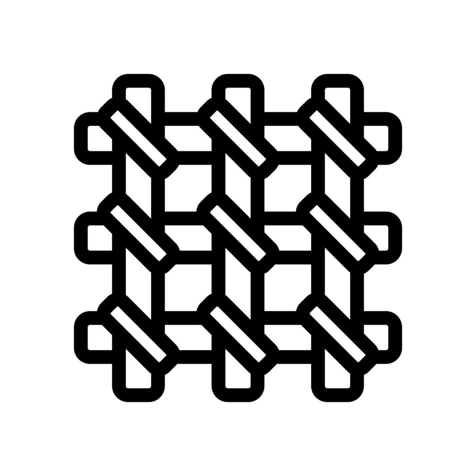 grate in prison icon vector. Isolated contour symbol illustration vector