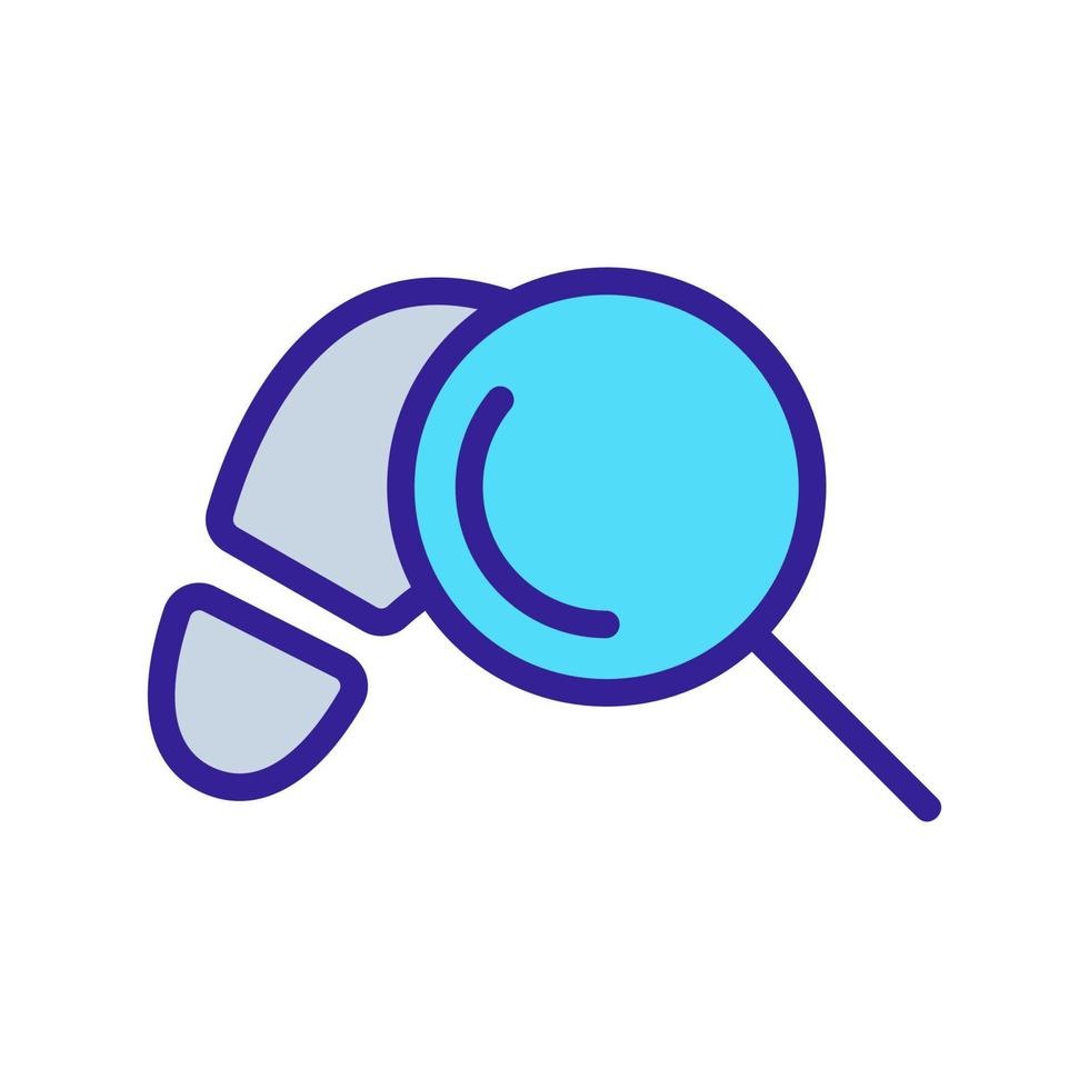 traces of the criminal icon vector. Isolated contour symbol illustration vector