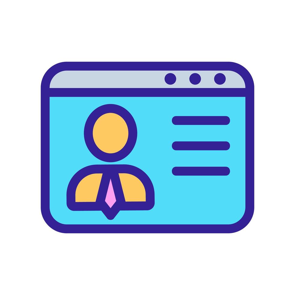 summary icon vector. Isolated contour symbol illustration vector