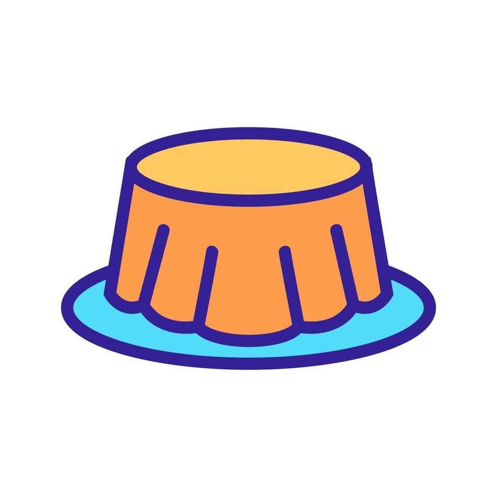 Jelly vector icon. Isolated contour symbol illustration