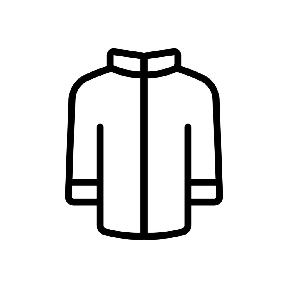 Jacket icon vector. Isolated contour symbol illustration vector