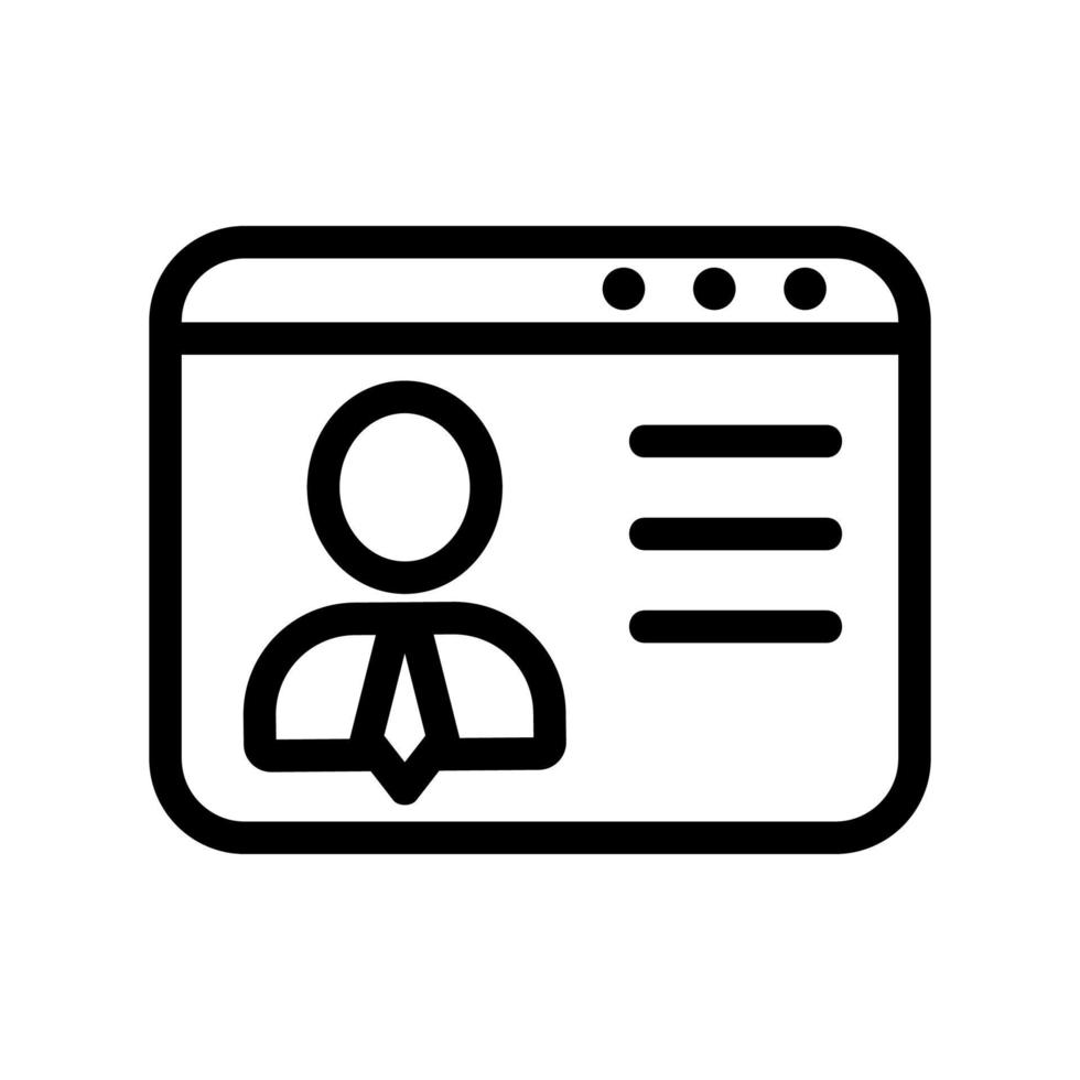 summary icon vector. Isolated contour symbol illustration vector