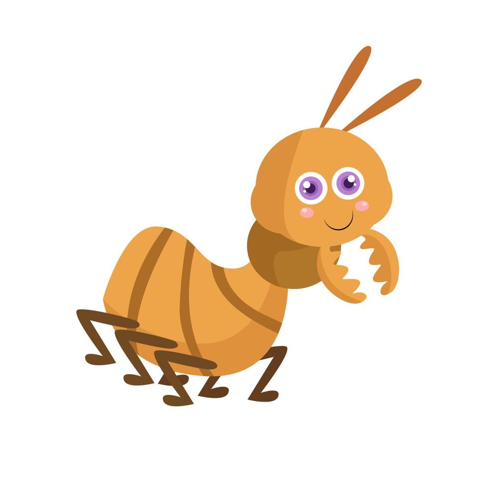 Cute animal characters on white background vector