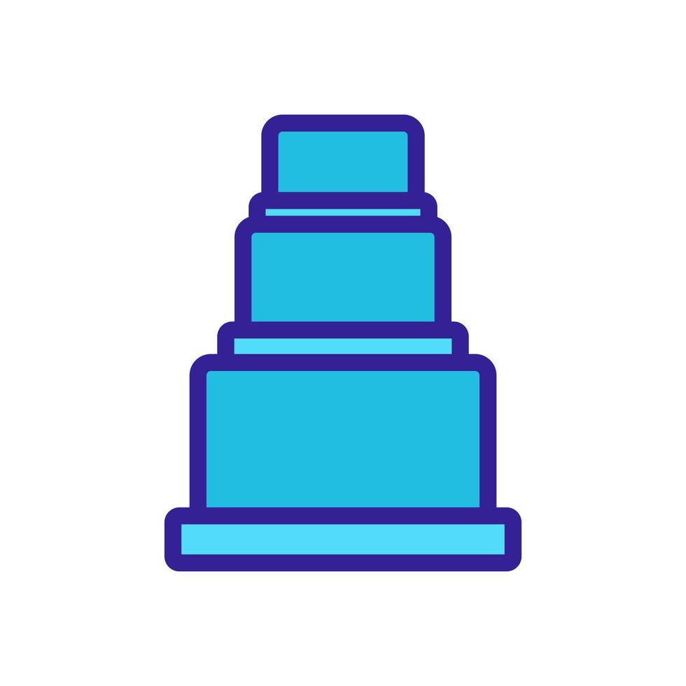 Mechanical jack icon vector. Isolated contour symbol illustration vector