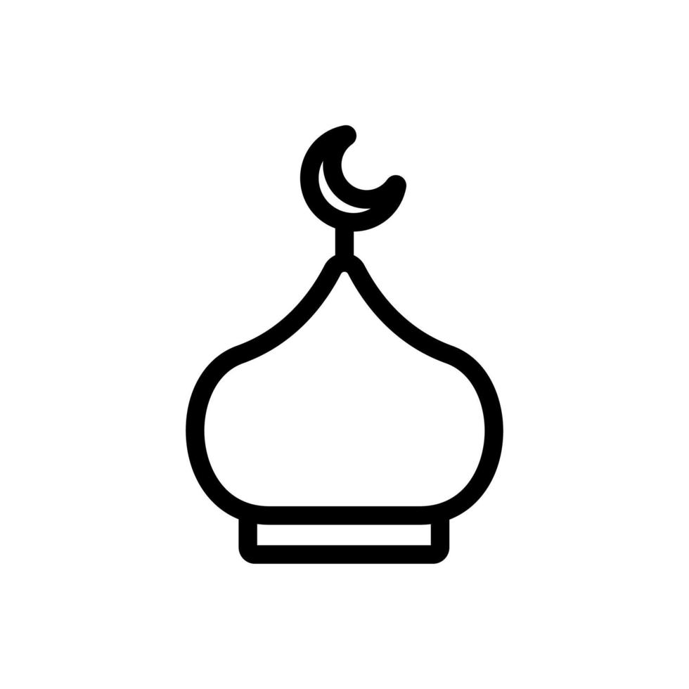 Islam icon vector. Isolated contour symbol illustration vector