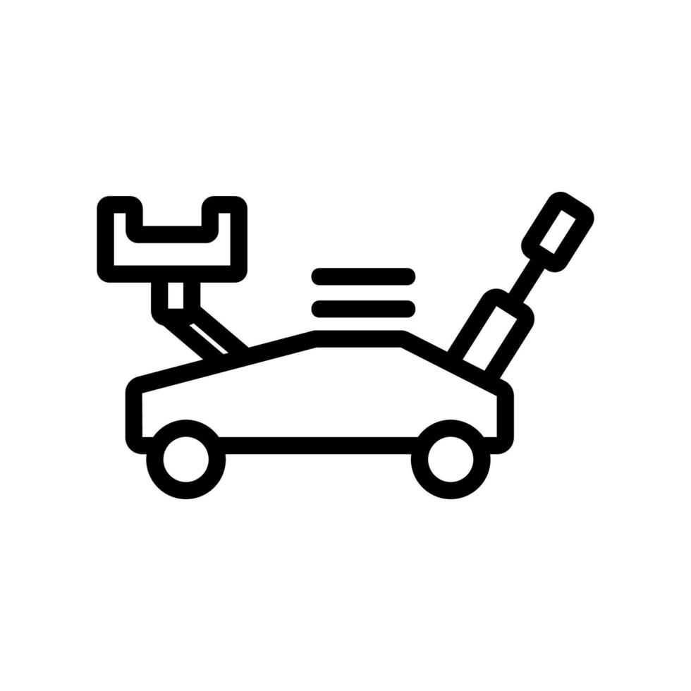 Car jack-screw icon vector. Isolated contour symbol illustration vector