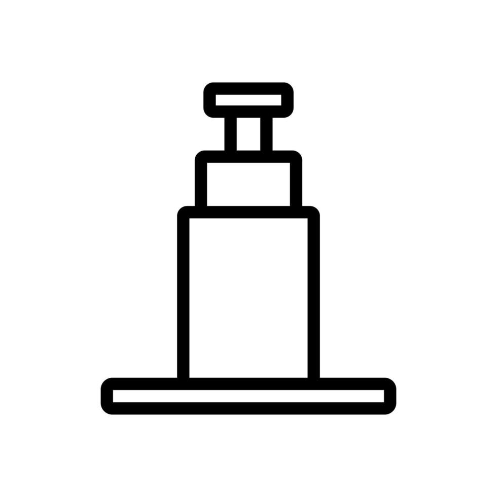 hydraulic jack icon vector. Isolated contour symbol illustration vector
