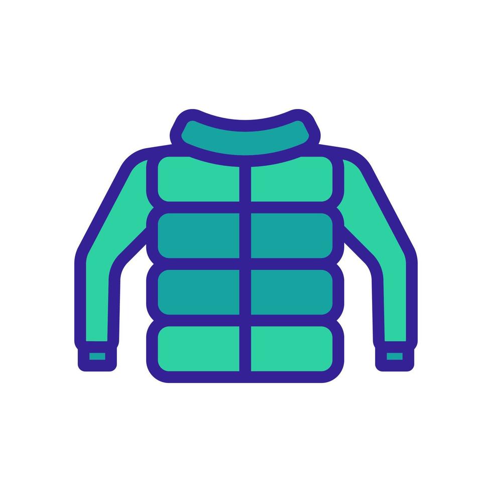 vector de icono de chaqueta de invierno. ilustración de símbolo de contorno aislado