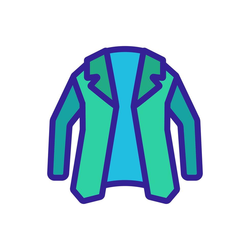 Jacket icon vector. Isolated contour symbol illustration vector