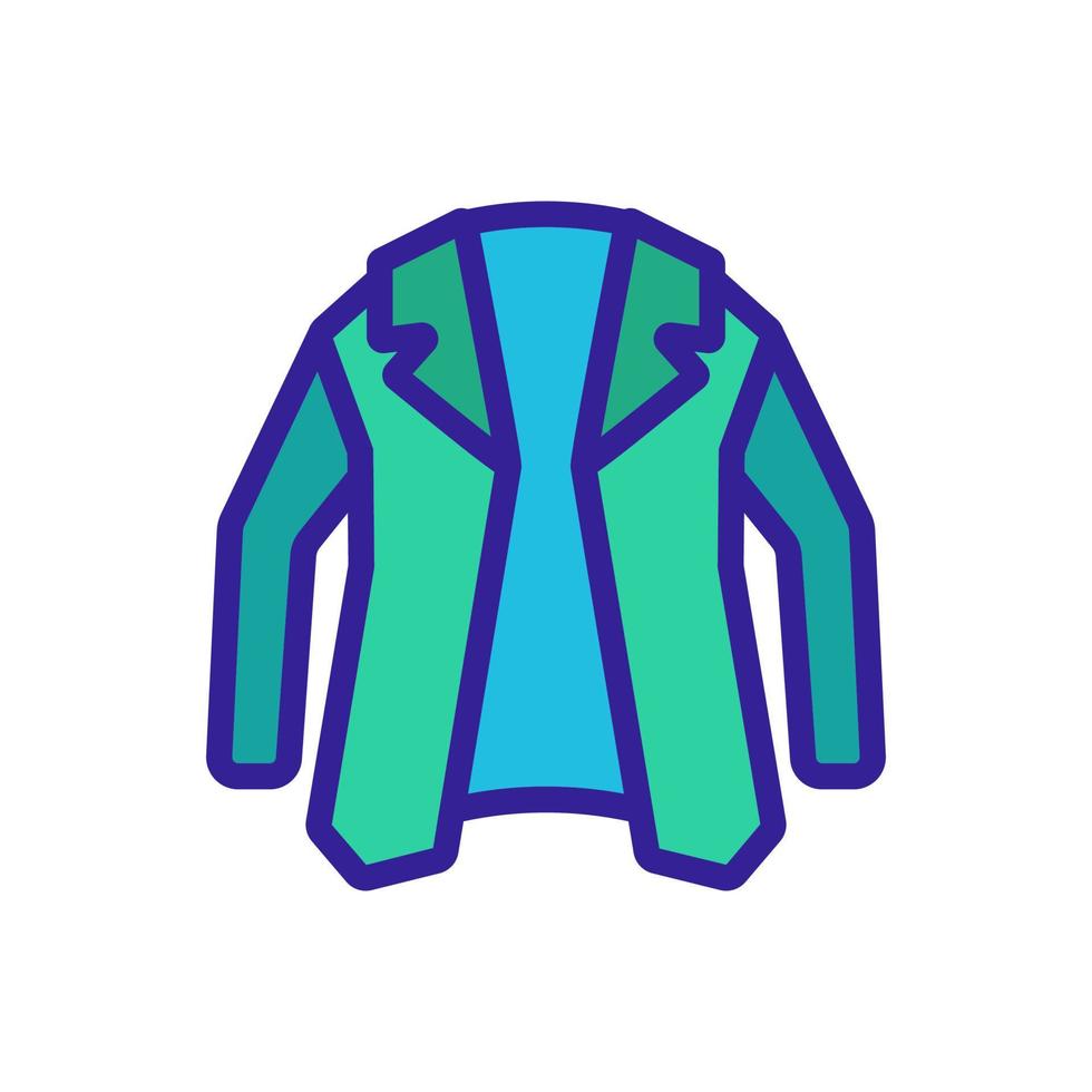 Jacket icon vector. Isolated contour symbol illustration vector