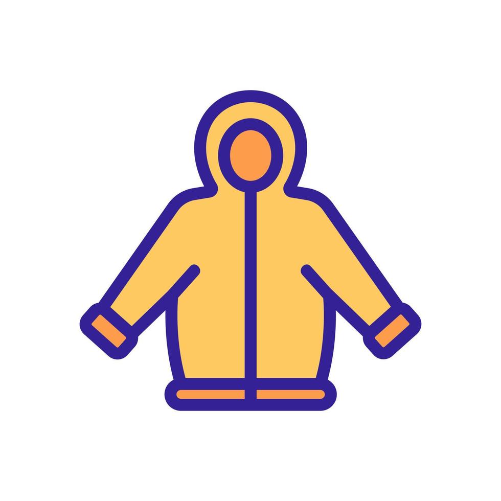 Jacket icon vector. Isolated contour symbol illustration vector