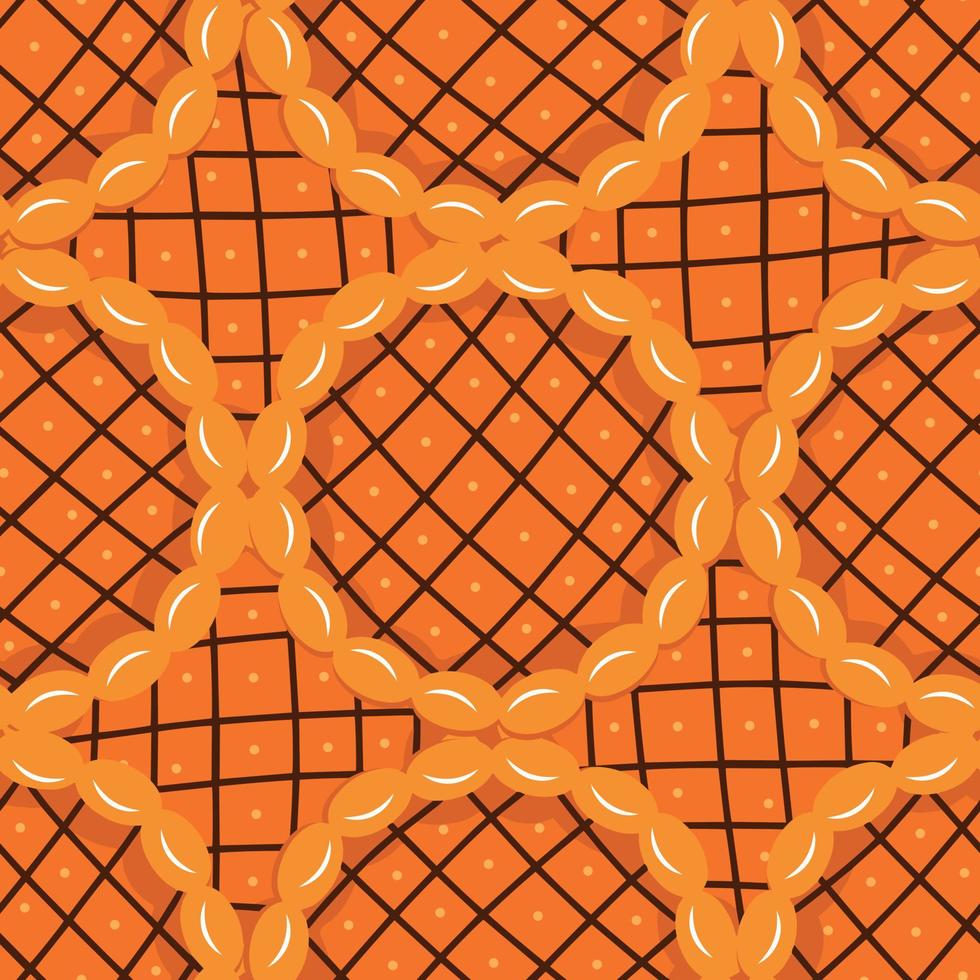 bright pumpkin pies  seamless pattern vector