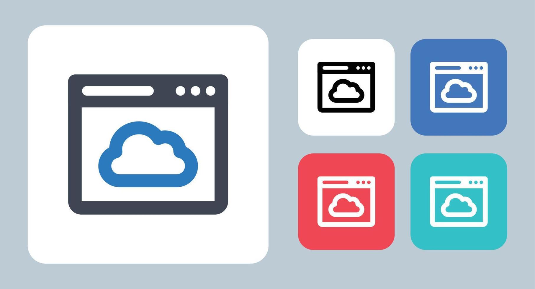 Weather Forecast icon - vector illustration . Weather, Forecast, Meteorology, Climate, Internet, Online, App, Web, prediction, line, outline, flat, icons .