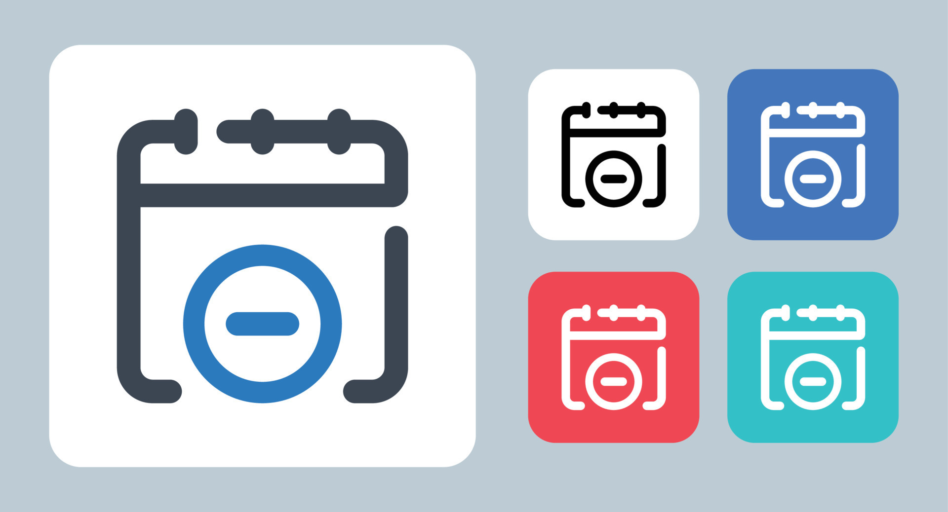 Delete Calendar icon vector illustration . Delete, Remove, Calendar