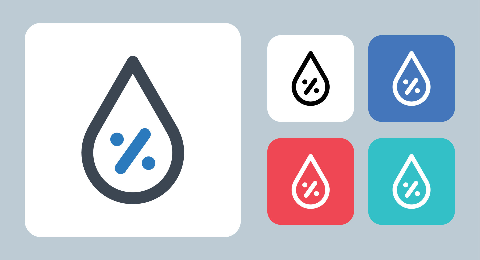 Humidity icon vector illustration . Humidity, Percentage, Drop