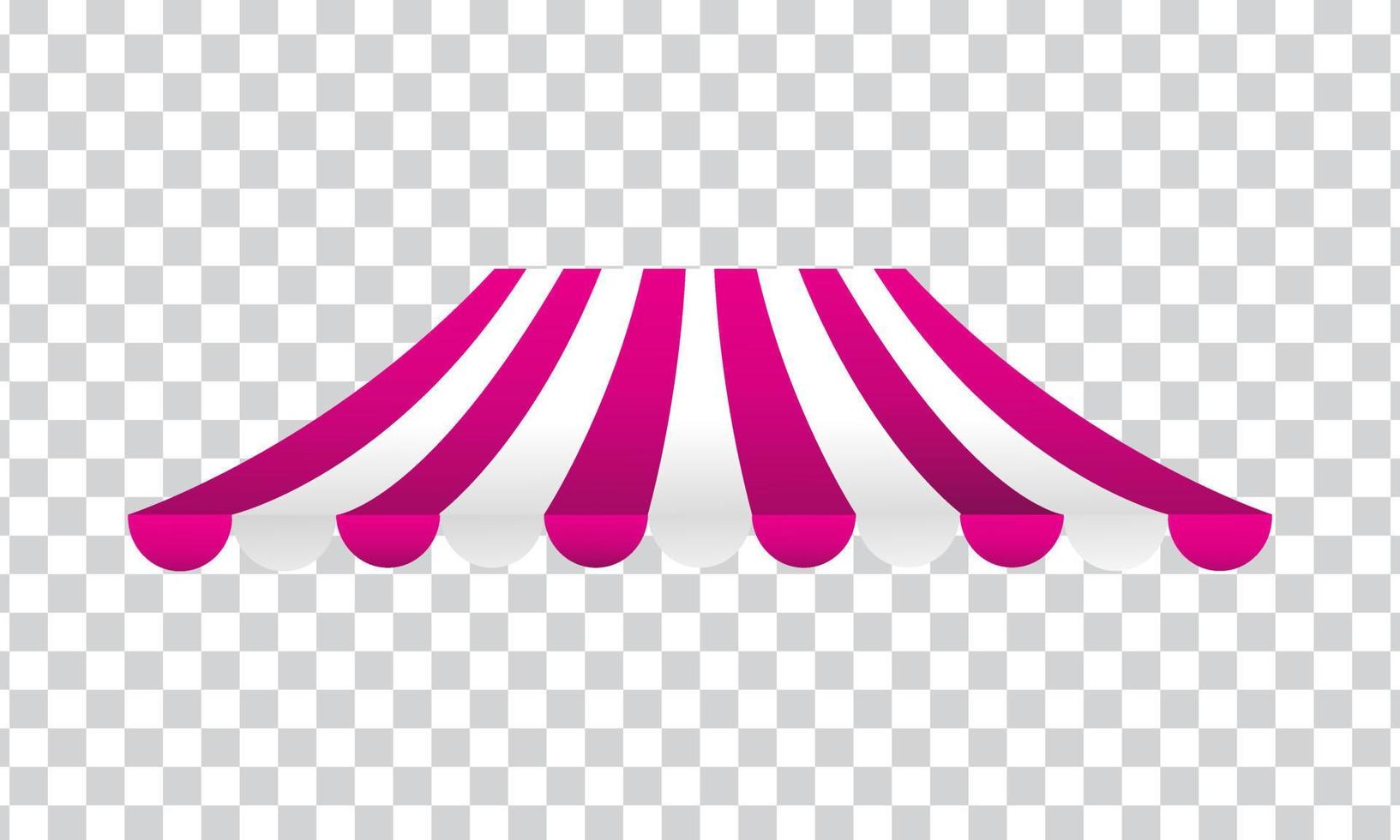 unique 3d shop canopy pink store icon isolated on vector