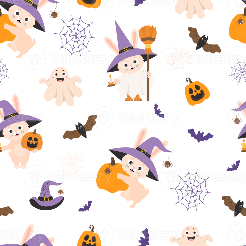 Cute halloween background png