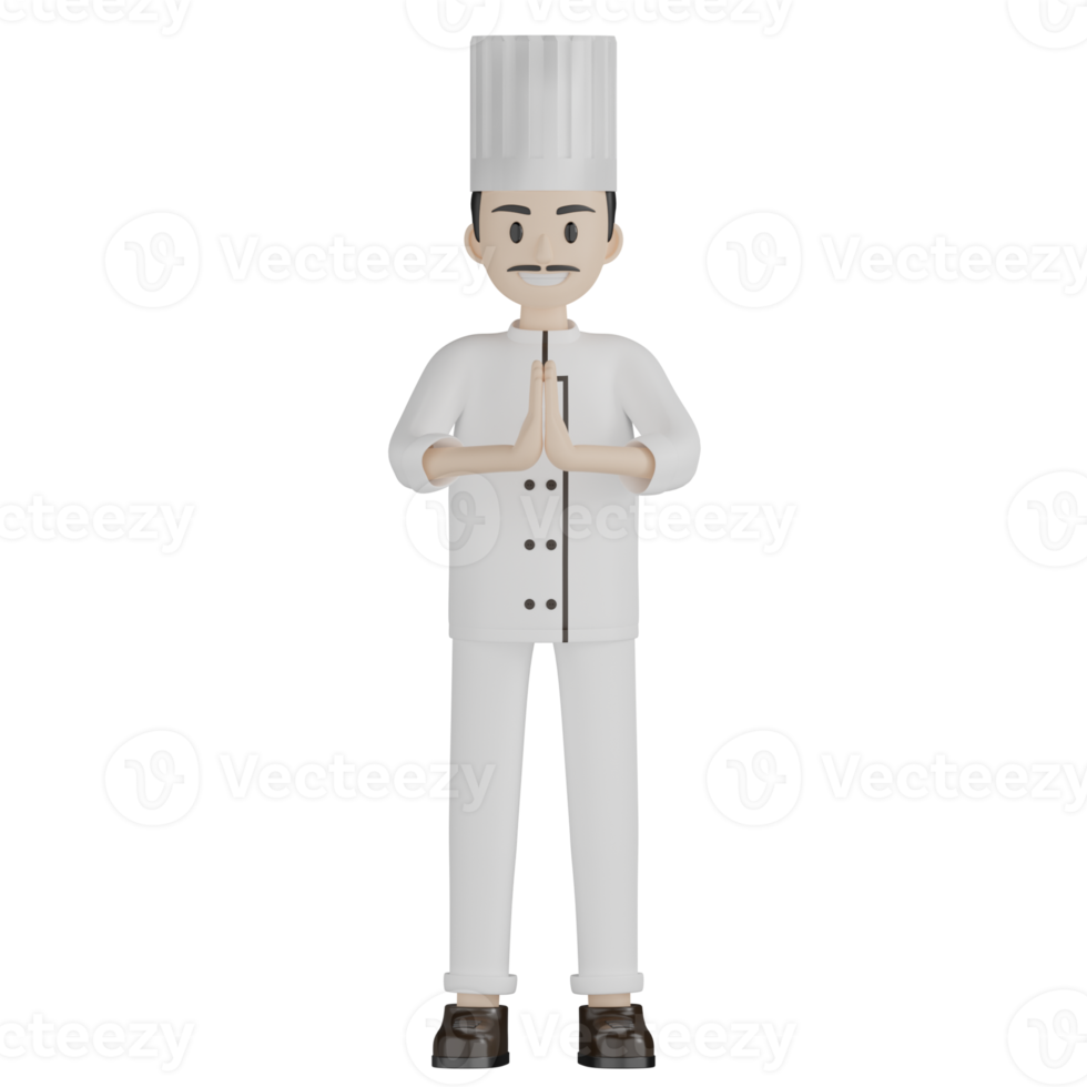 3D Chef Pose png