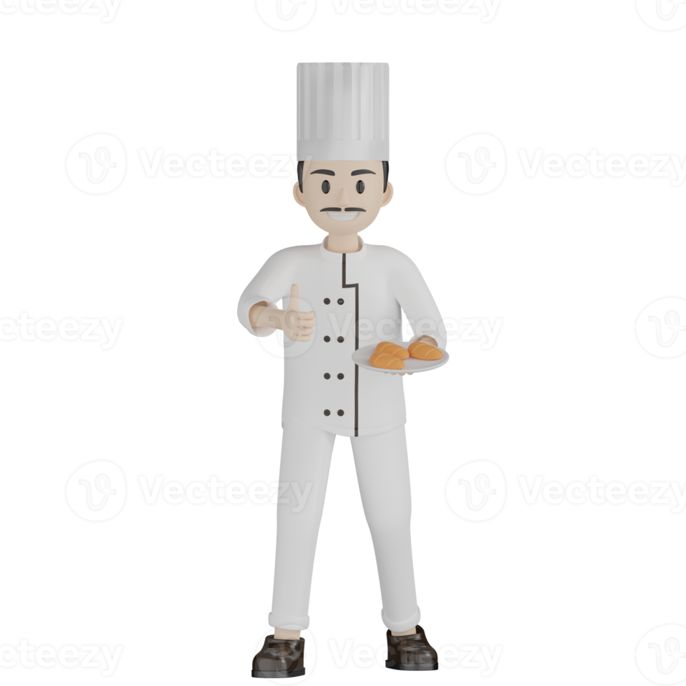 3D Chef Pose png