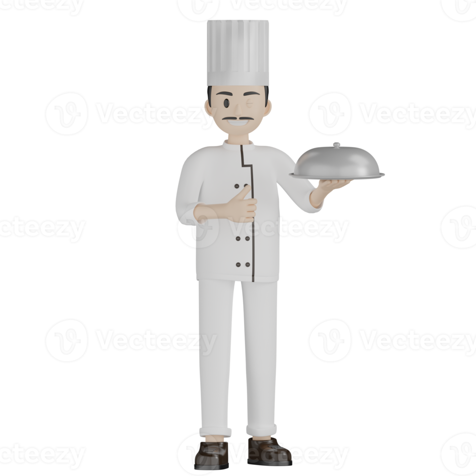 3D Chef Pose png