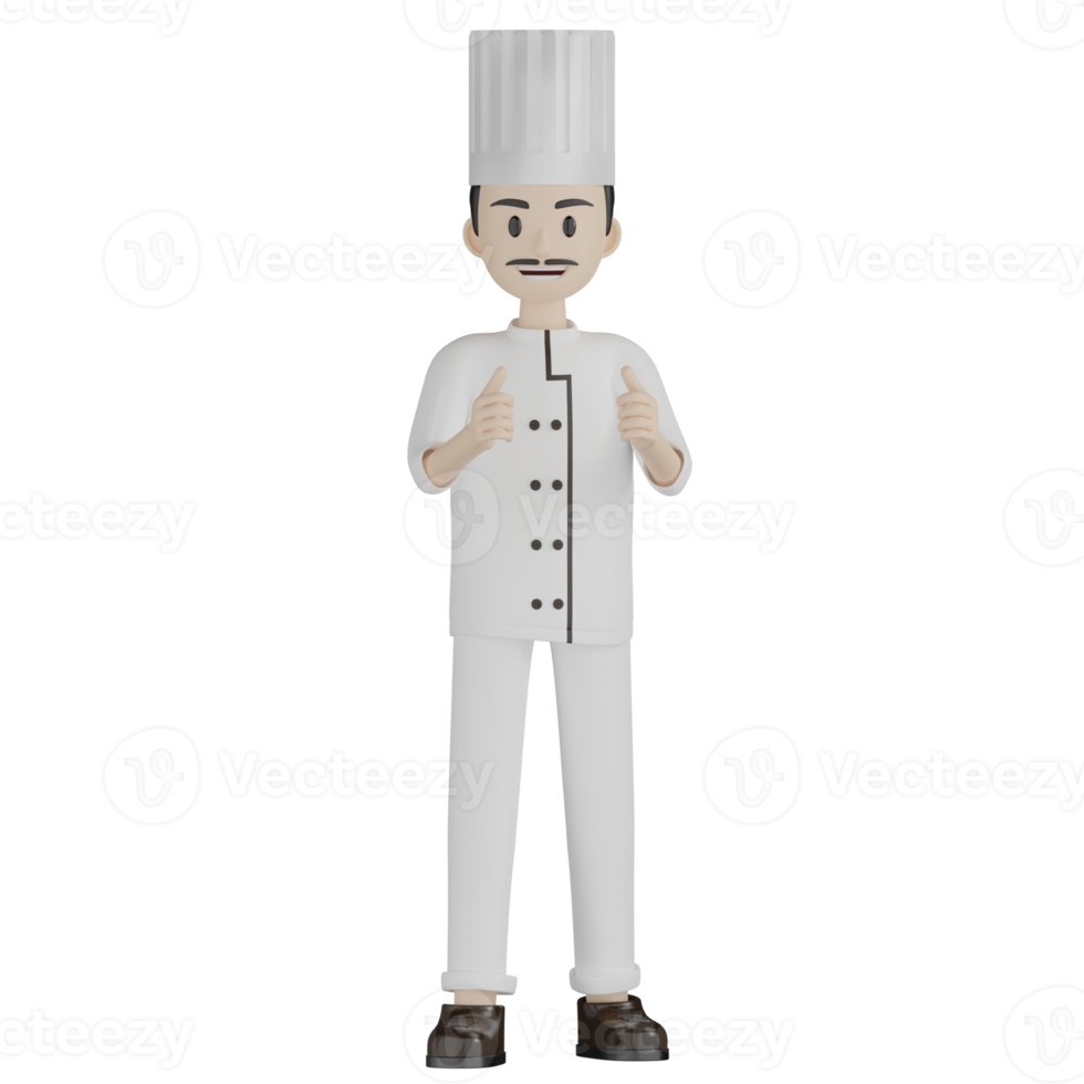 3D Chef Pose png
