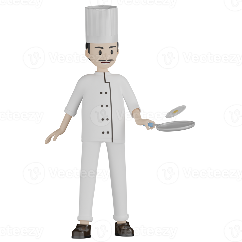 3D Chef Pose png