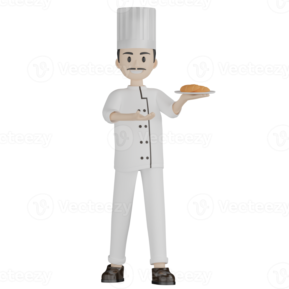 pose de chef 3D png