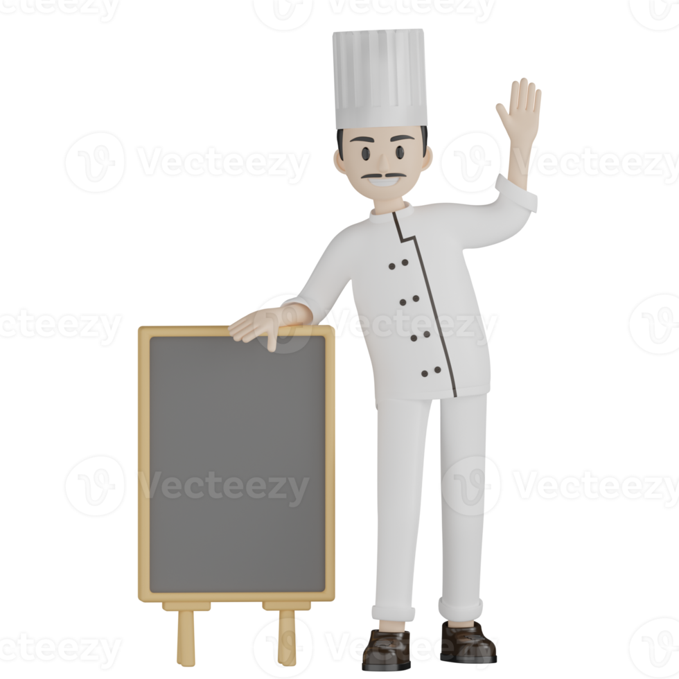 3D Chef Pose png