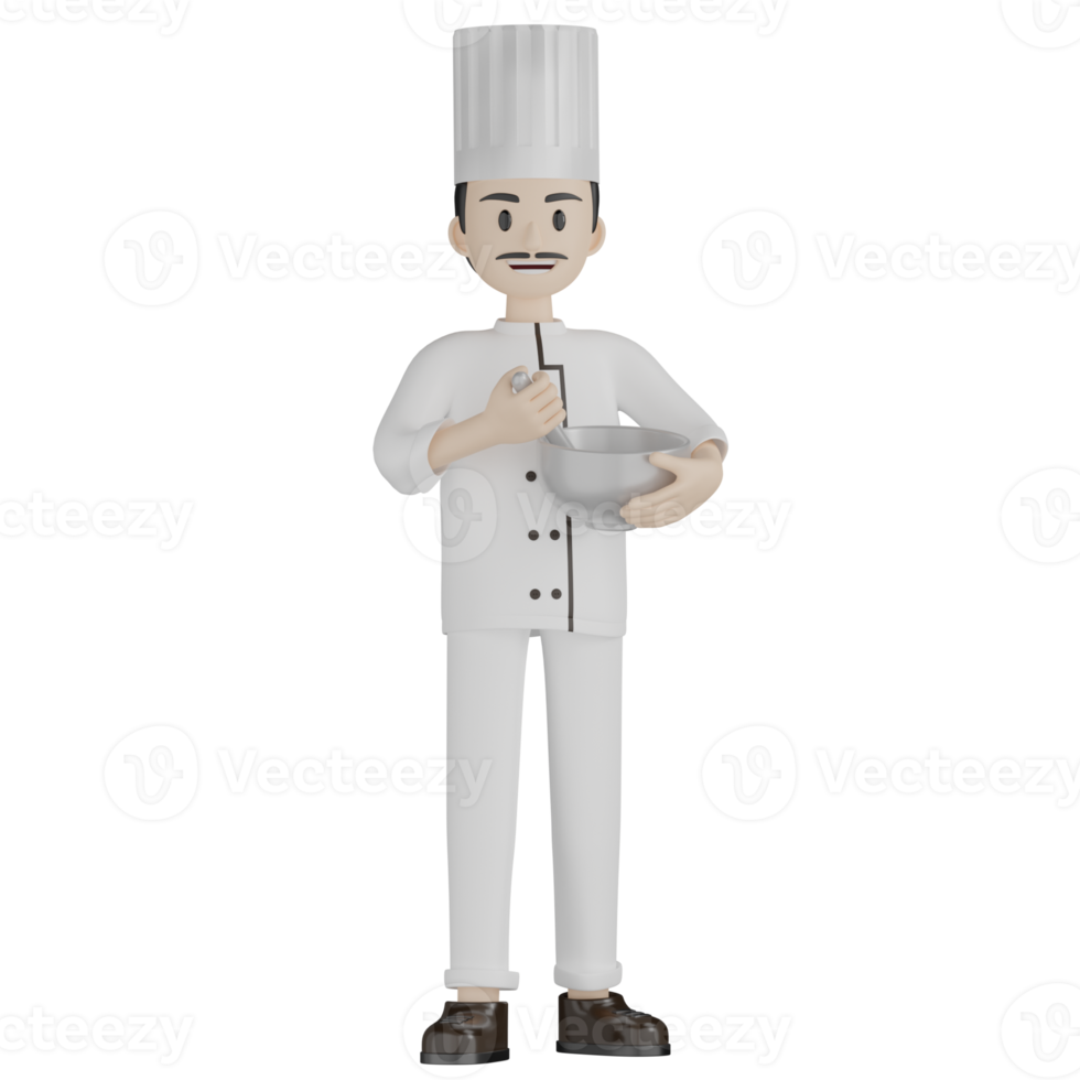 pose de chef 3D png