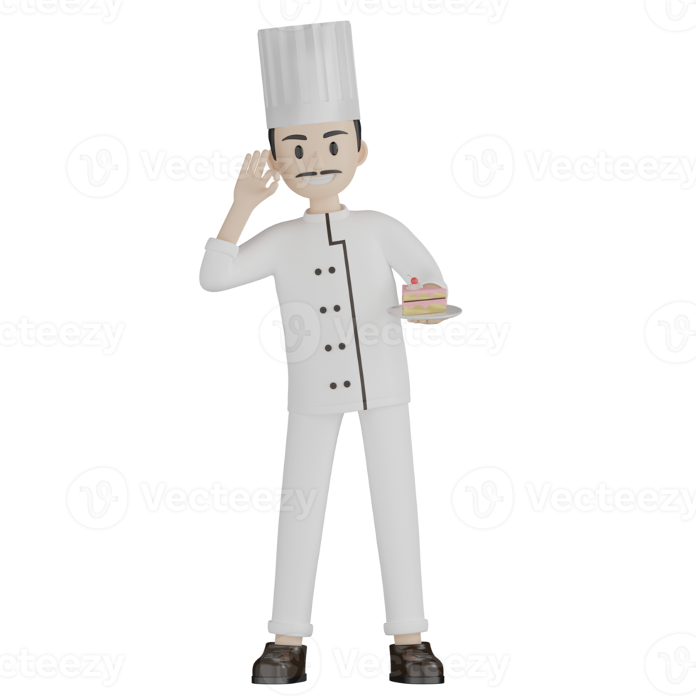 pose de chef 3d png