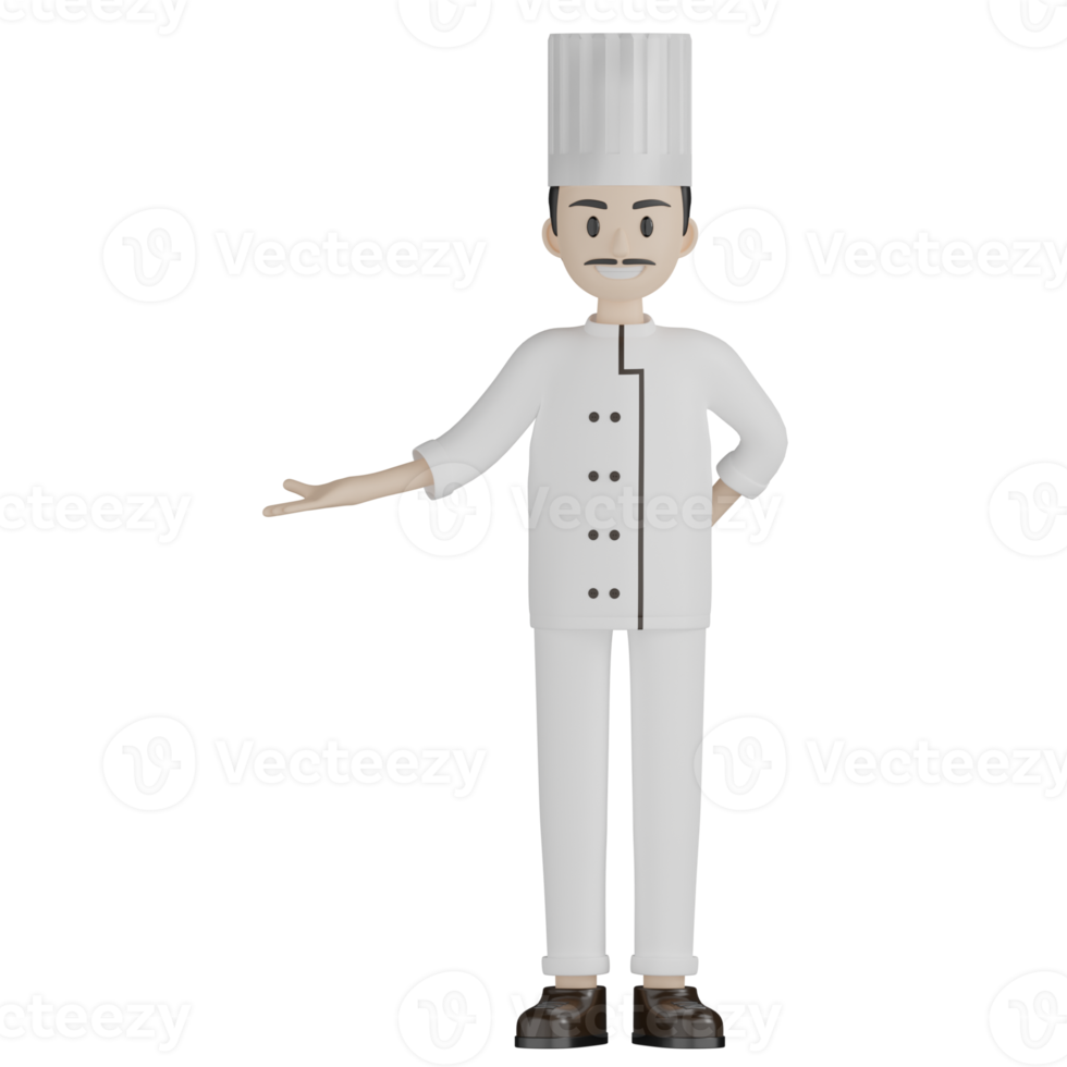 3D Chef Pose png