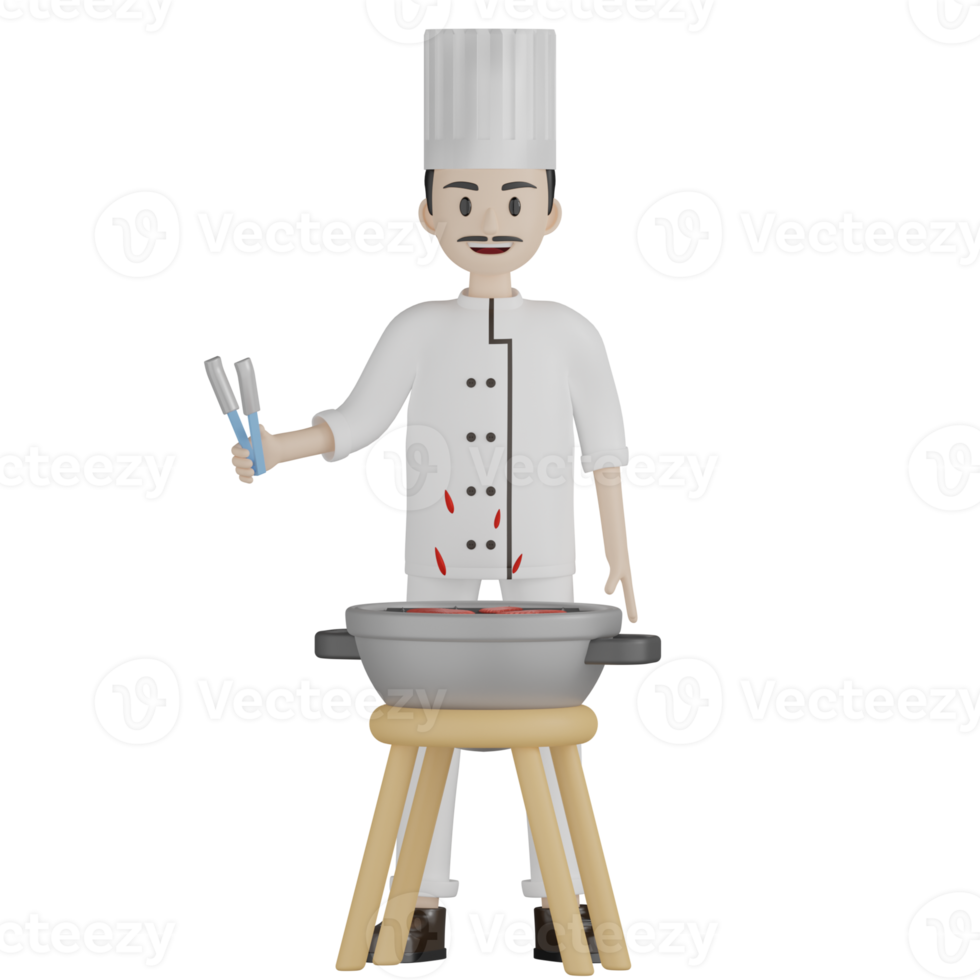 3D Chef Pose png