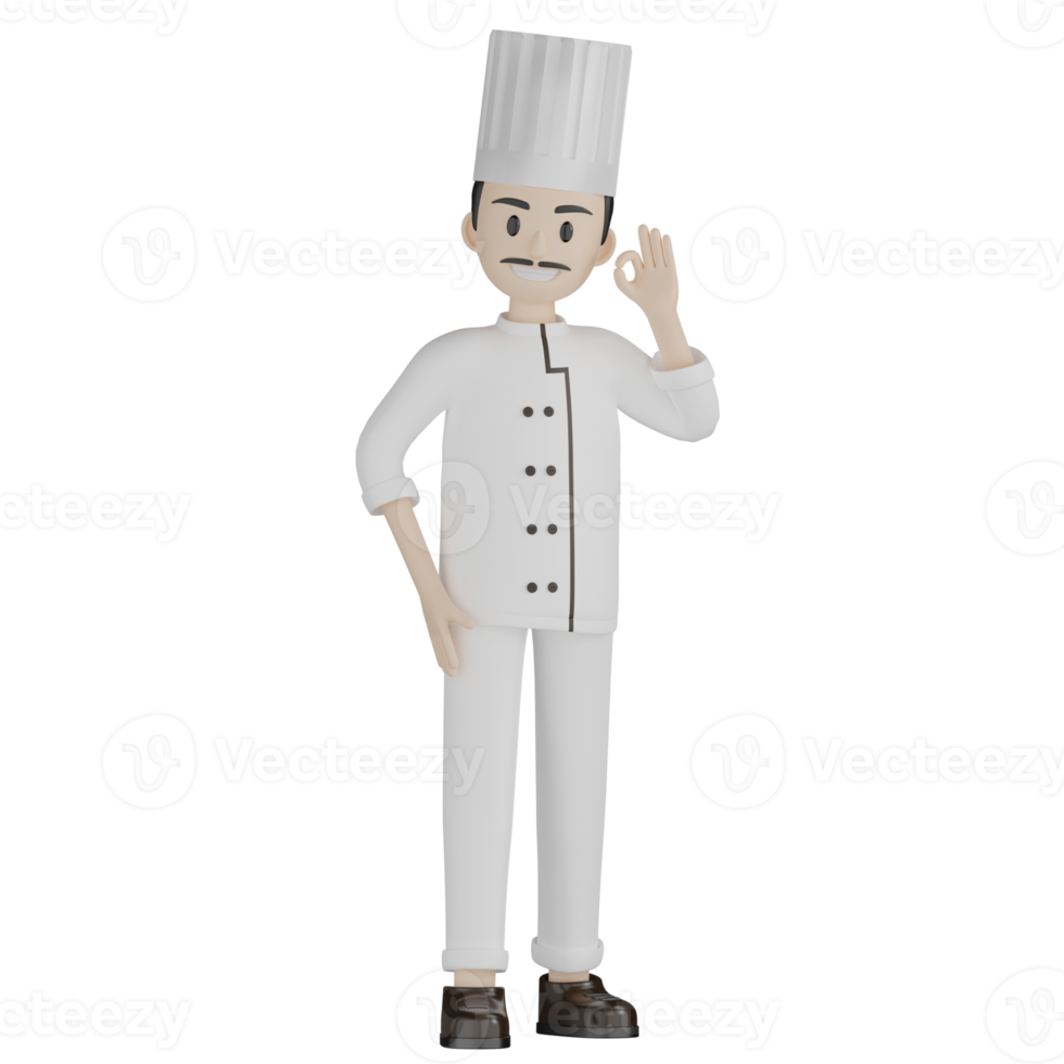 3D Chef Pose png