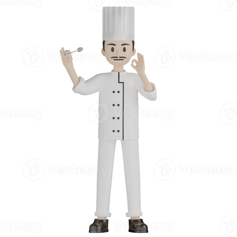 3D Chef Pose png