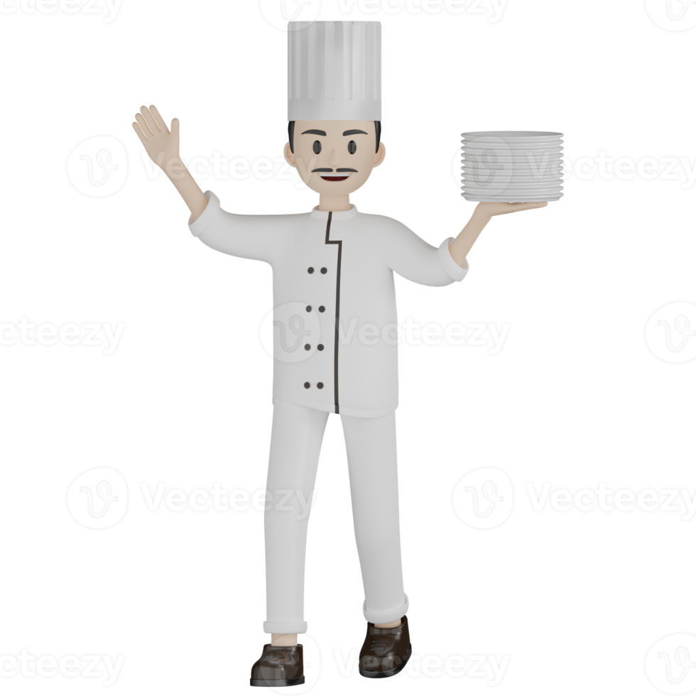 3D Chef Pose png