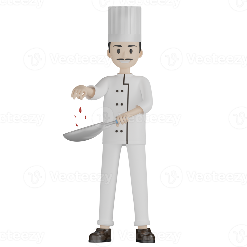 3D Chef Pose png