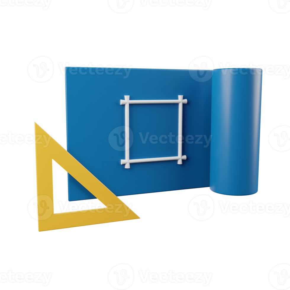 illustrazione 3d del progetto png