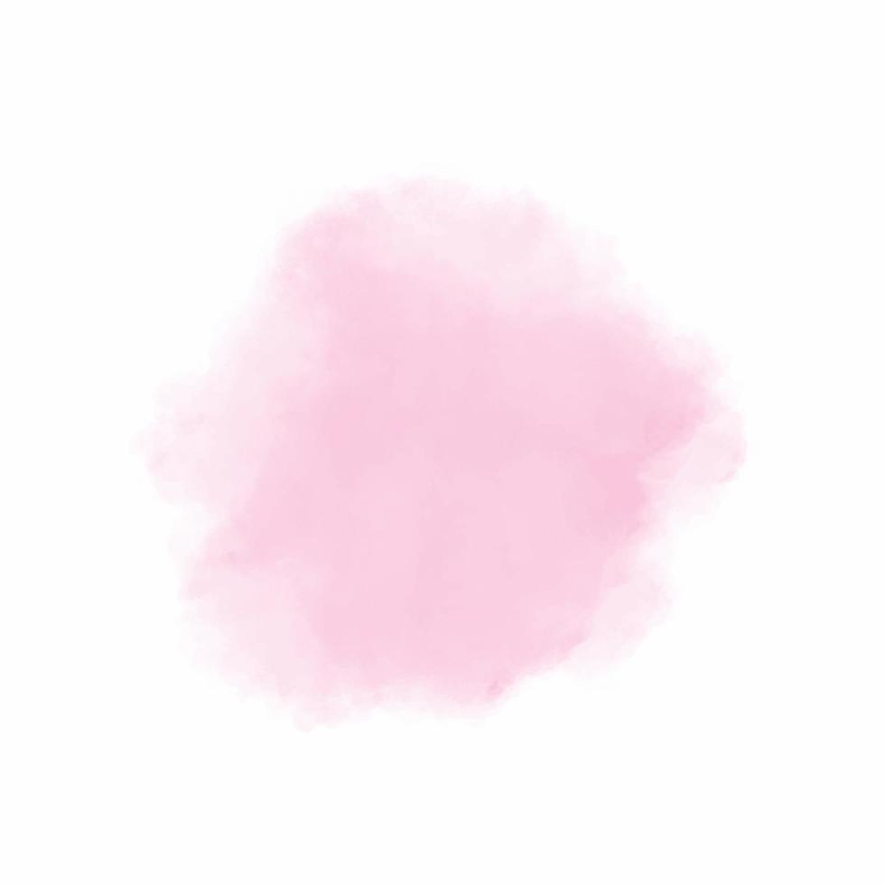 Pink watercolor brush paint vector stylized striped card. Aquarelle abstract hand drawn paper texture liquid colour background