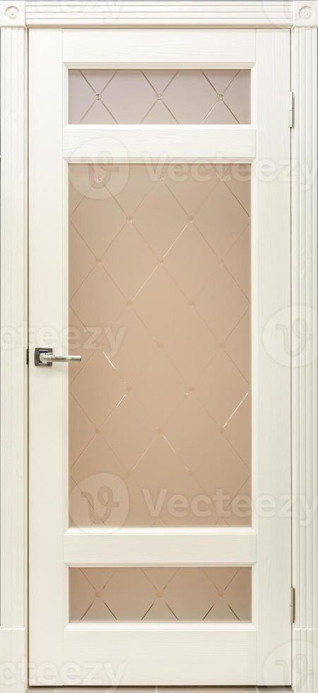 wooden doors in light style color for modern loft interior and condo apartments flat photo