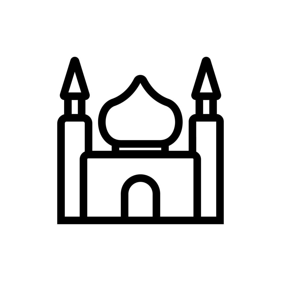 Islam icon vector. Isolated contour symbol illustration vector