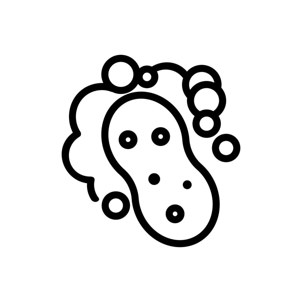 foam sponge icon vector outline illustration