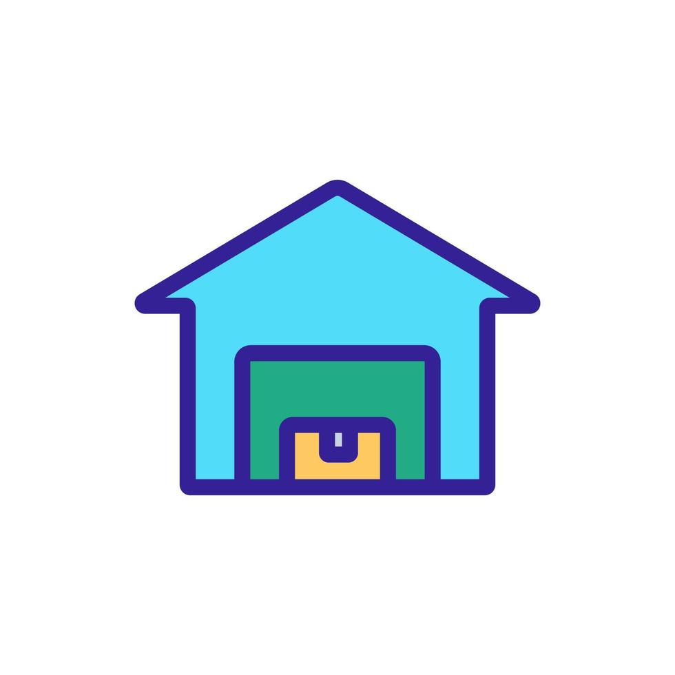 home barn icon vector outline illustration