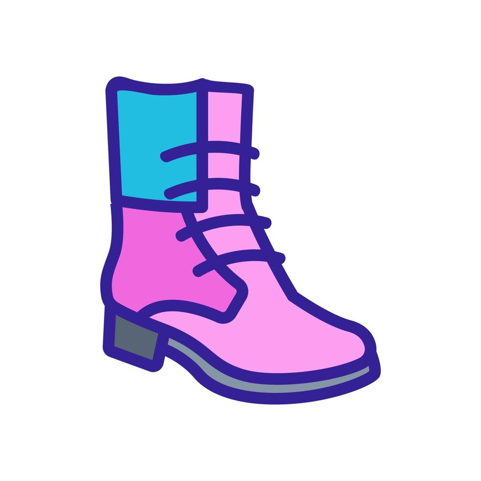 cowboy boot icon vector outline illustration