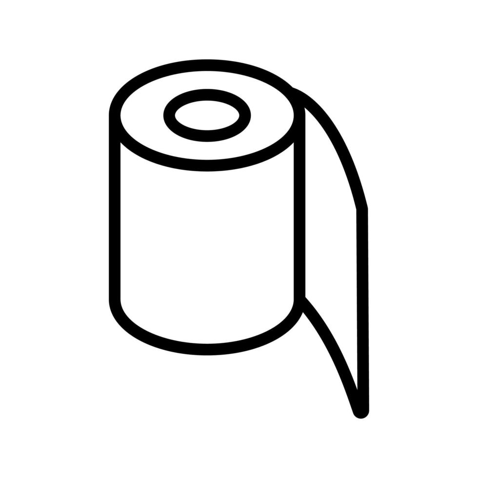 big roll icon vector outline illustration